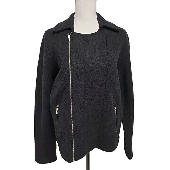 Polo Ralph Lauren 100% Lambwool Full-Zip Jacket Blazer Black Women’s Size XL - Picture 2 of 11